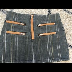 This is BDG Striped Contrast Zipper Mini Skirt I purchased from Urban Outfitters